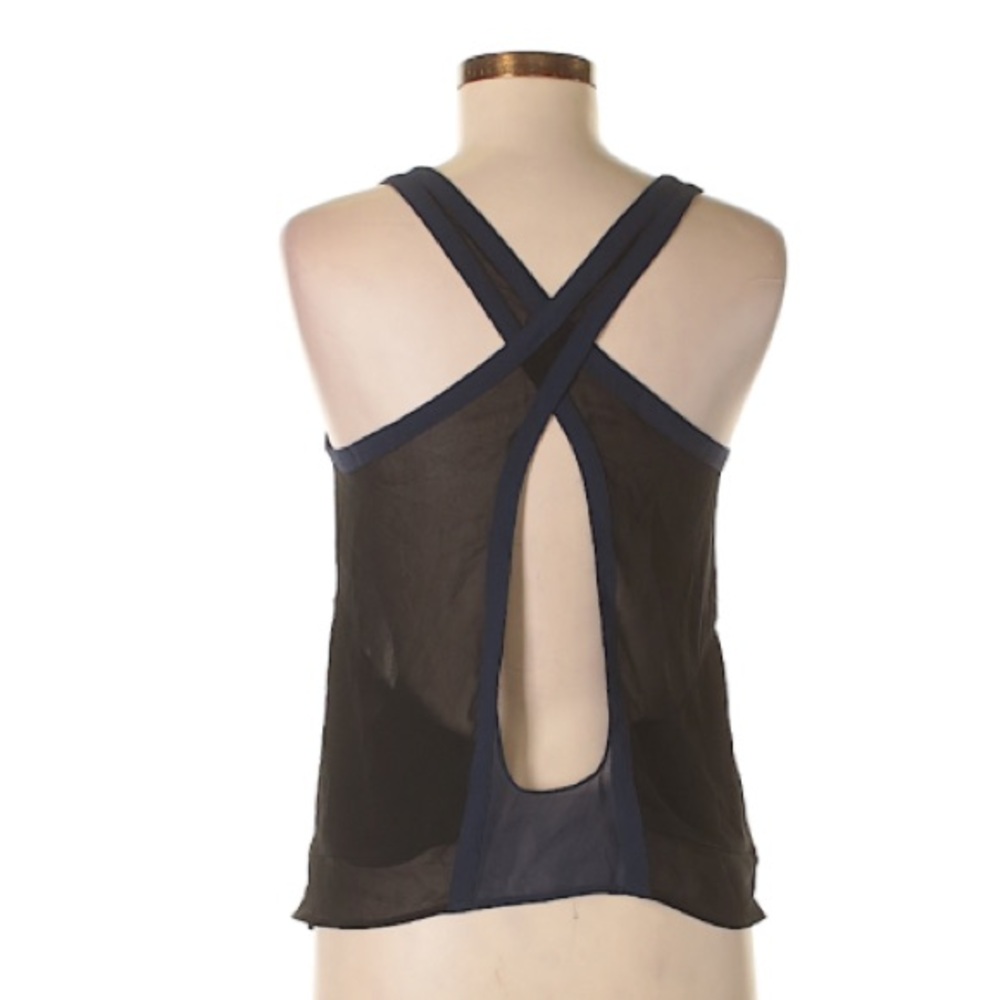 Silence + Noise open back black tank